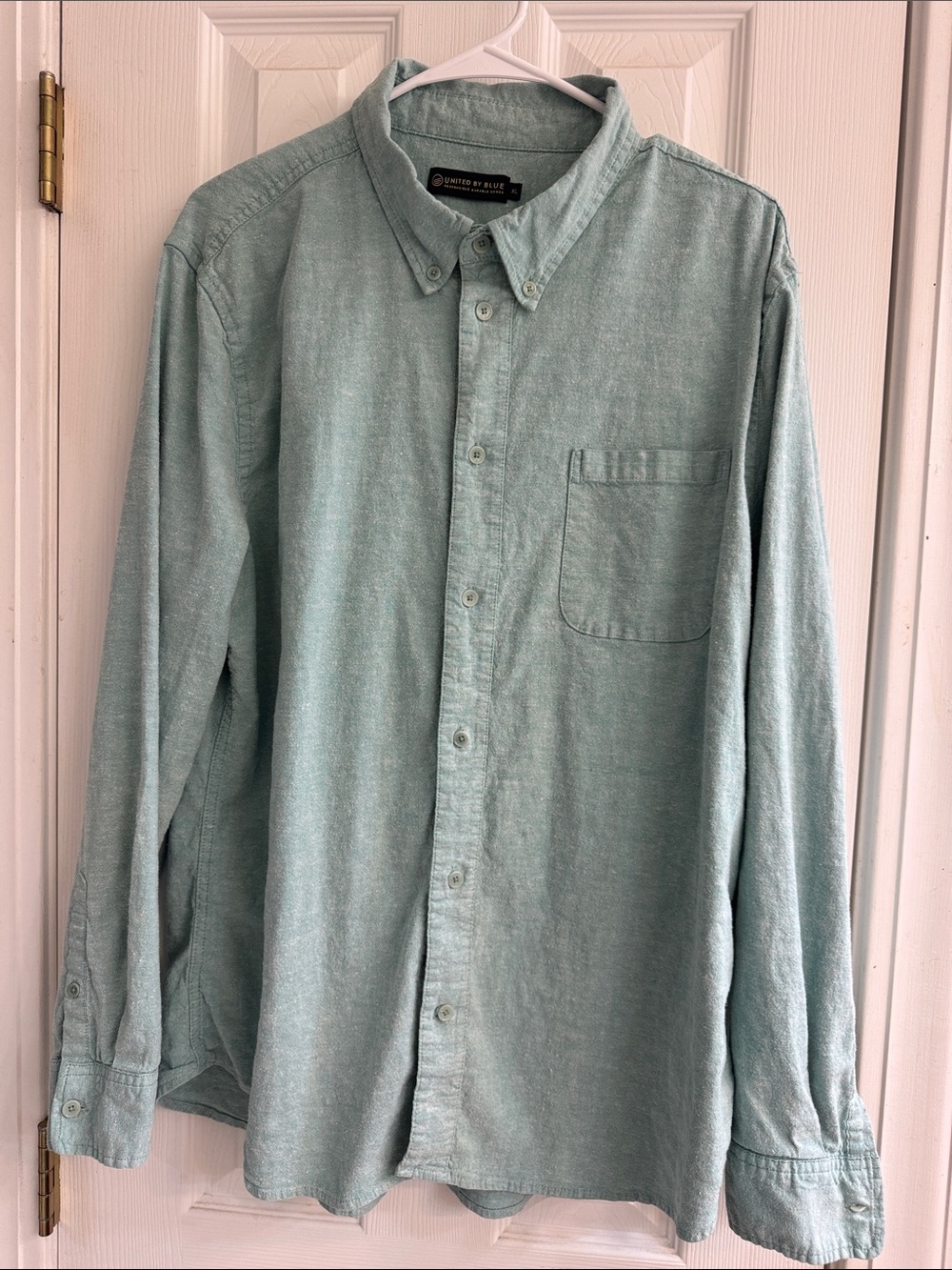 United By Blue Men’s Seafoam Green Button-Down Shirt